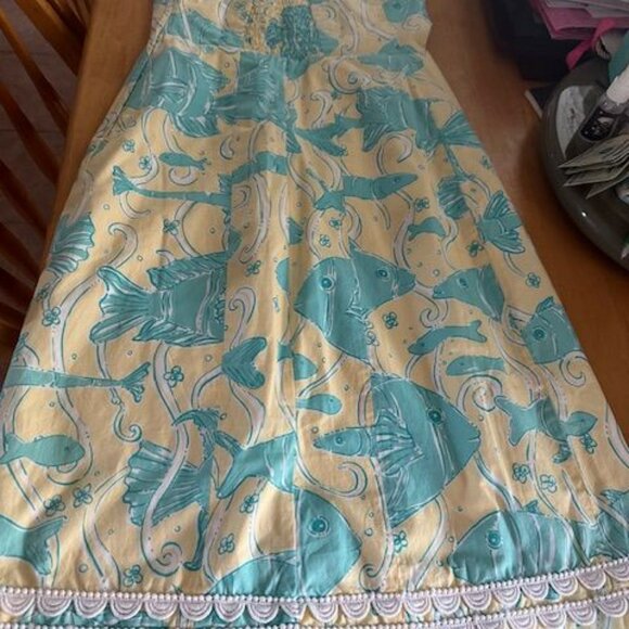 Lilly Pulitzer White Label Size 12  South Ocean Blvd Dress Strapless  EUC - Picture 5 of 7